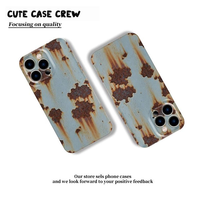 Rusty Glossy Pattern/Abstract Drop-Proof Iphone Case Military-Grade Protection for Iphone 16/15/14/13/12 Pro Max | Fully Wrapped Buttons | Stylish and Creative