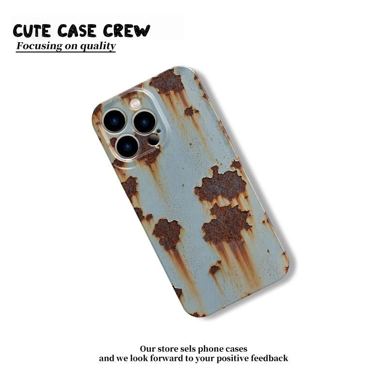 Rusty Glossy Pattern/Abstract Drop-Proof Iphone Case Military-Grade Protection for Iphone 16/15/14/13/12 Pro Max | Fully Wrapped Buttons | Stylish and Creative