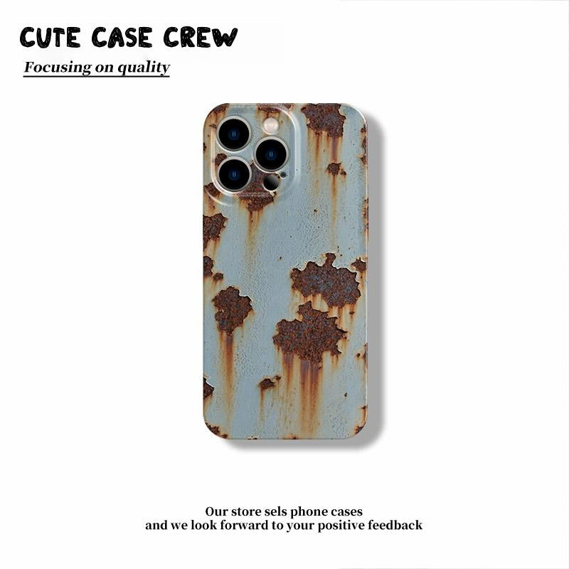 Rusty Glossy Pattern/Abstract Drop-Proof Iphone Case Military-Grade Protection for Iphone 16/15/14/13/12 Pro Max | Fully Wrapped Buttons | Stylish and Creative