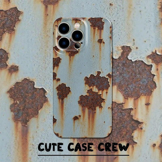 Rusty Glossy Pattern/Abstract Drop-Proof Iphone Case Military-Grade Protection for Iphone 16/15/14/13/12 Pro Max | Fully Wrapped Buttons | Stylish and Creative