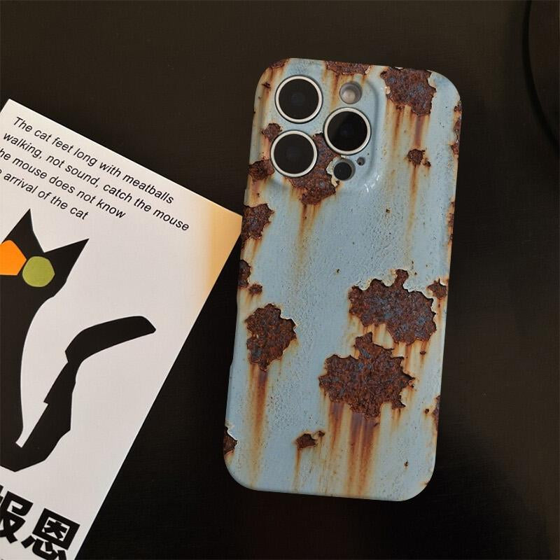 Rusty Glossy Pattern/Abstract Drop-Proof Iphone Case Military-Grade Protection for Iphone 16/15/14/13/12 Pro Max | Fully Wrapped Buttons | Stylish and Creative