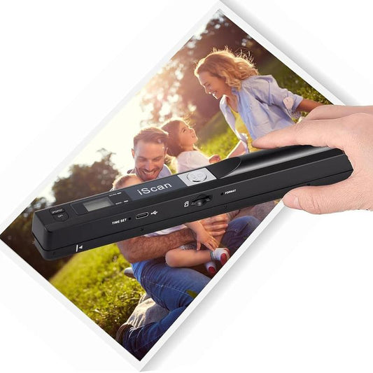 Portable Scanner, Photo Scanner for A4 Documents, with 16G SD Card,Handheld Scanner for Business, Photo, Picture, Receipts, Books, JPG/PDF Format Selection, up to 900 DPI