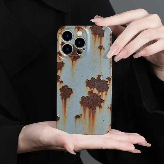 Rusty Glossy Pattern/Abstract Drop-Proof Iphone Case Military-Grade Protection for Iphone 16/15/14/13/12 Pro Max | Fully Wrapped Buttons | Stylish and Creative